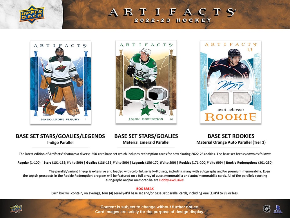 2022-23 Upper Deck Artifacts Blaster Box