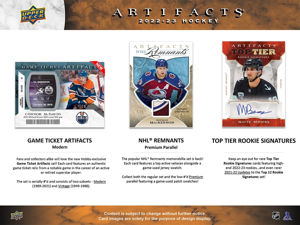 2022-23 Upper Deck Artifacts Blaster Box