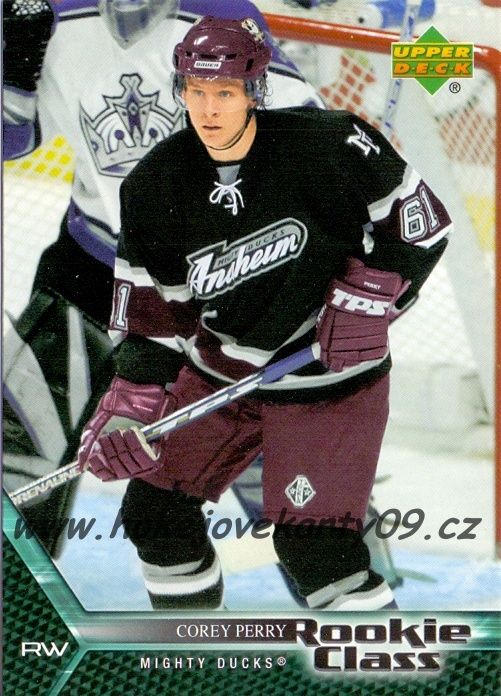 2005-06 UD NHL Rookie Class - Corey PERRY č. 32