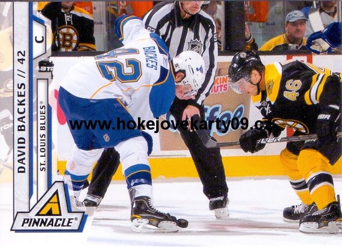 2010-11 Pinnacle - David BACKES č. 31
