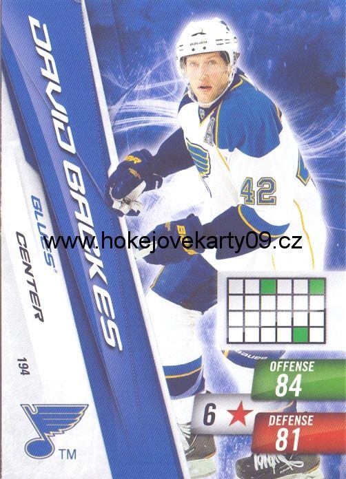 2010-11 Adrenalyn - David BACKES č. 194