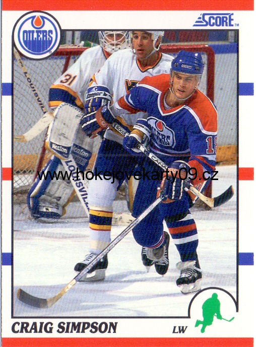 1990-91 Score - Craig SIMPSON č. 58