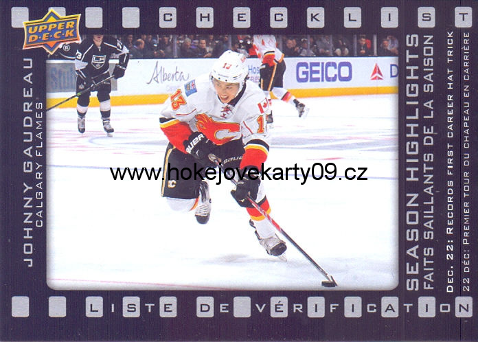 2015-16 Tim Hortons - Johnny GAUDREAU č. SH-1 CL