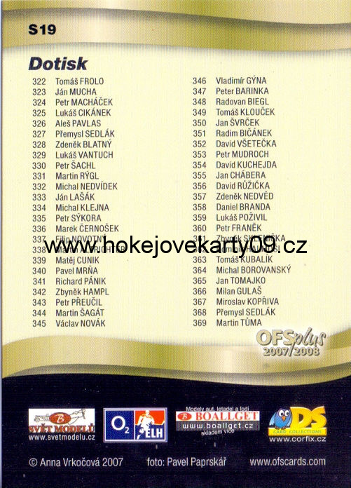 2007-08 OFS - Dotisk č. S19