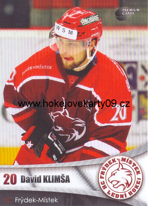 2016-17 Premium Cards - David KLIMŠA č. 12