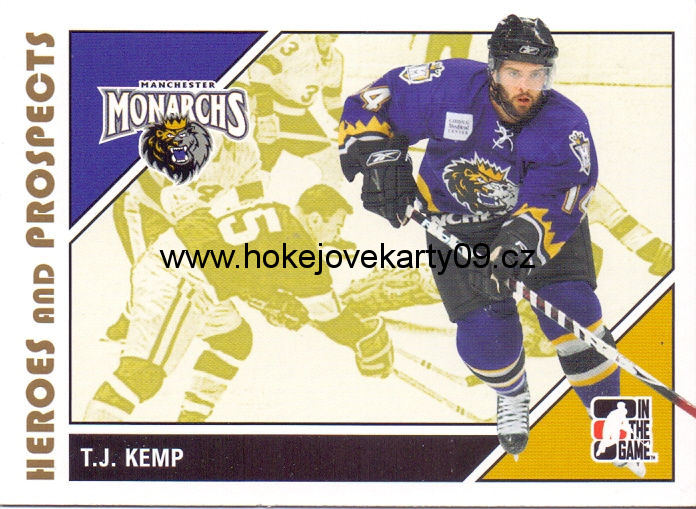 2007-08 Heroes & Prospects - T.J. KEMP č. 30
