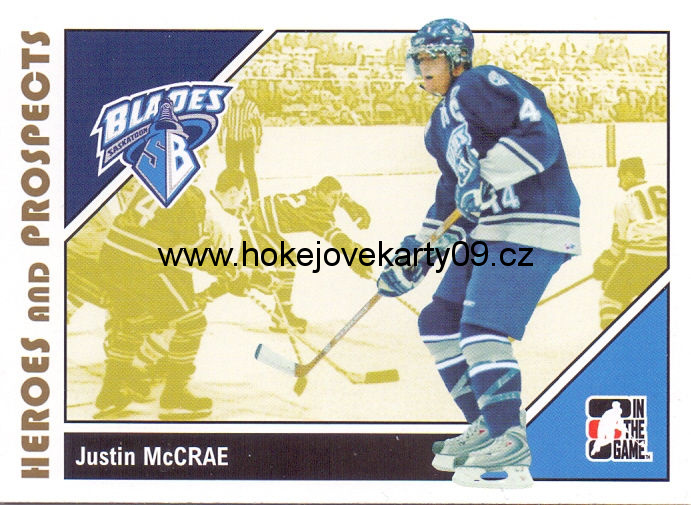 2007-08 Heroes & Prospects - Justin McCRAE č. 67