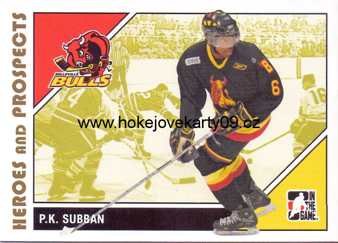 2007-08 Heroes & Prospects - P.K. SUBBAN č. 77