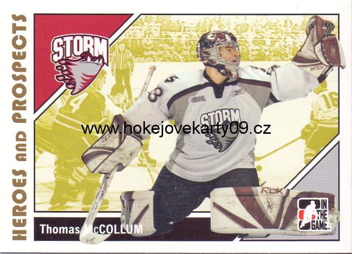 2007-08 Heroes & Prospects - Thomas McCOLLUM č. 86