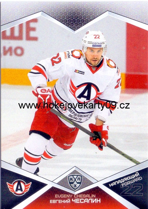 2016-17 KHL - Evgeny CHESALIN č. AVT-018