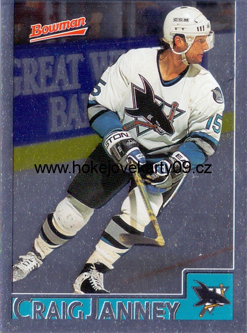95-96 Bowman - Craig JANNEY č. 3 Foil