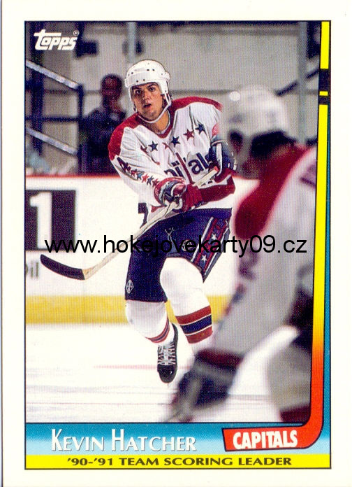 91-92 Topps - Kevin HATCHER č. 16