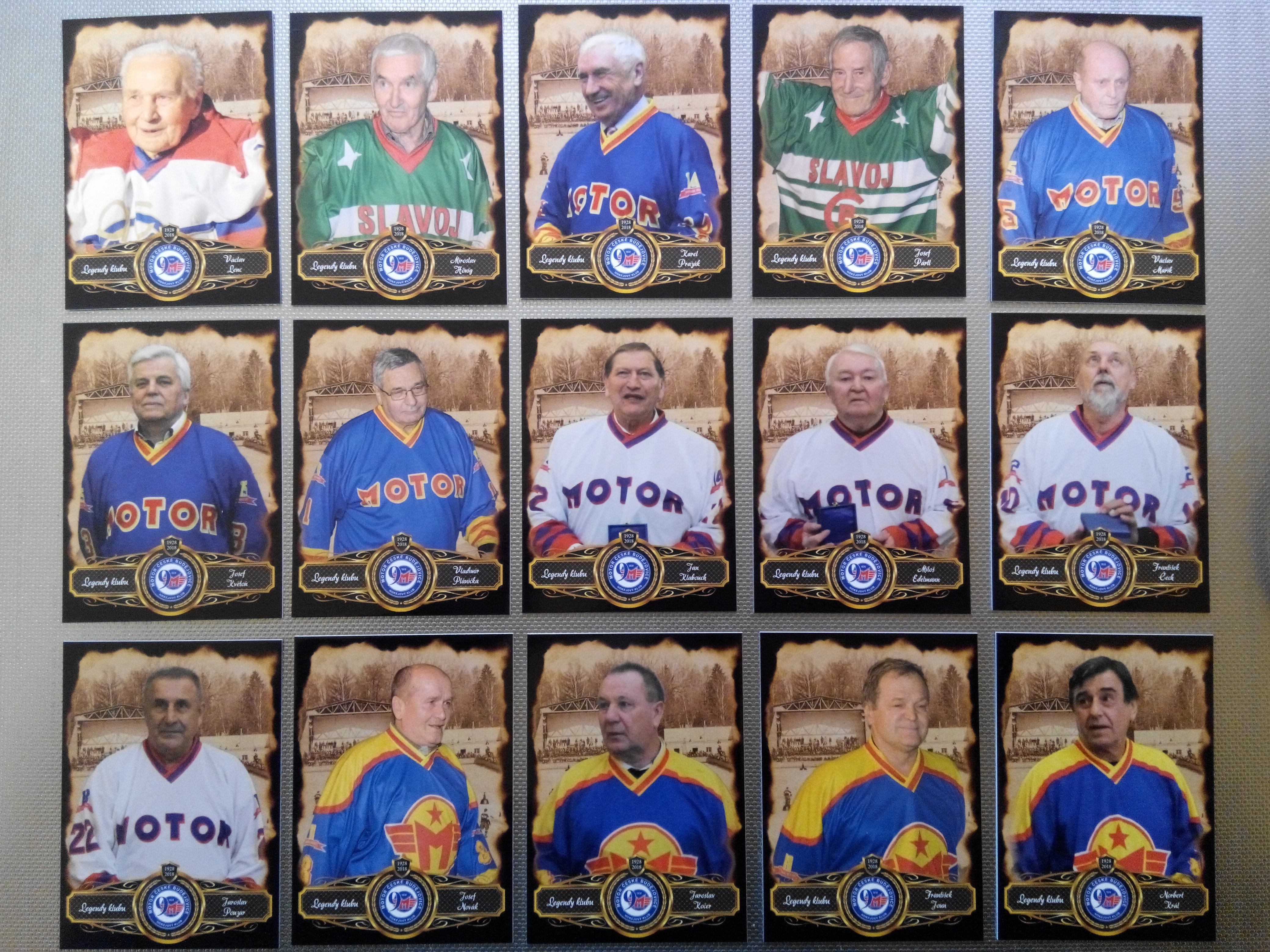 17-18 Premium Cards - Legendy českobudějovického hokeje (set 30 karet)