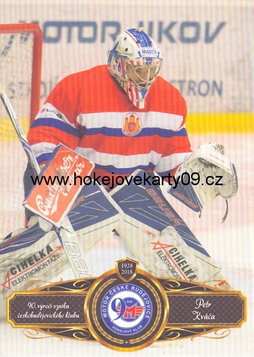 17-18 Premium Cards - Petr KVÁČA č. 12