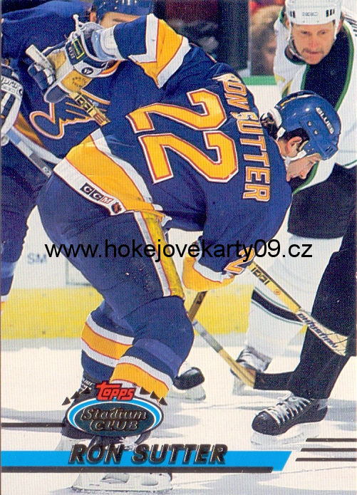 93-94 Stadium Club - Ron SUTTER č. 86