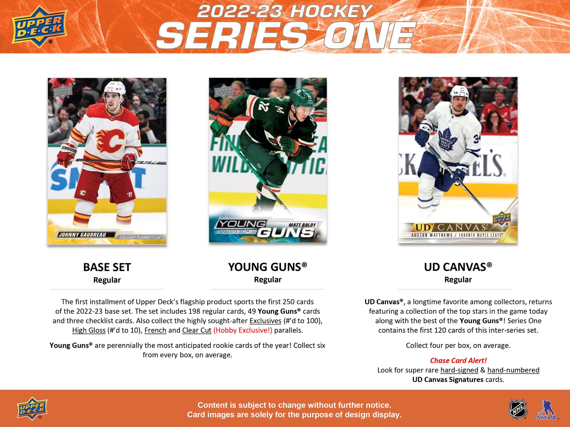 2022-23 NHL Upper Deck Series 1 Hobby Box