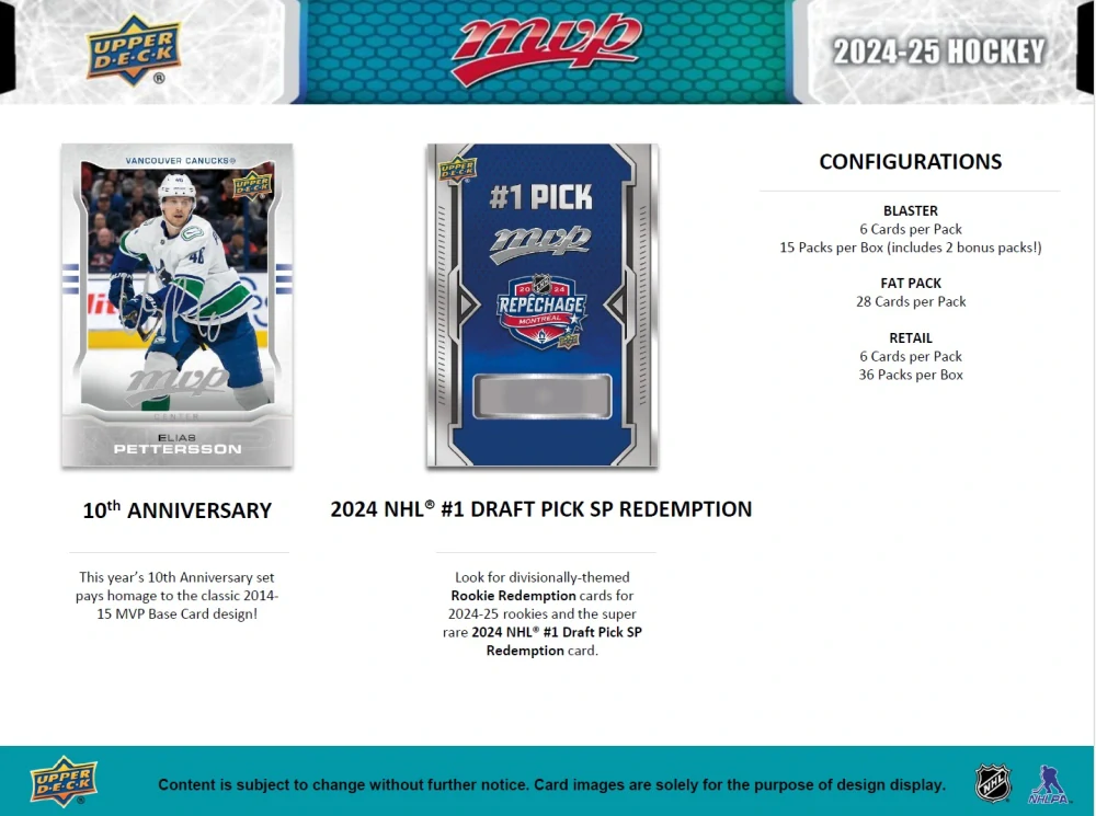 2024-25 Upper Deck MVP Blaster Box