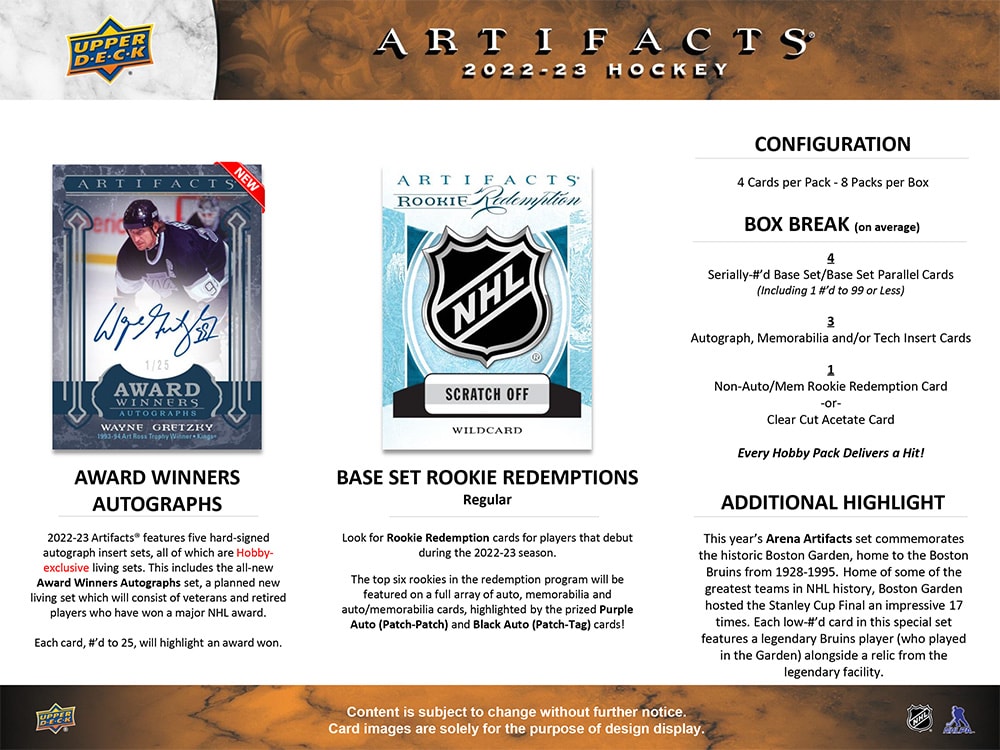 2022-23 Upper Deck Artifacts Retail Box