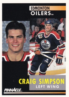 91-92 Pinnacle - Craig SIMPSON č. 196 French
