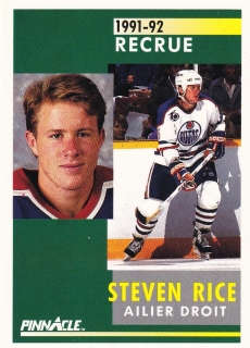 91-92 Pinnacle - Steven RICE č. 334 (RC) French