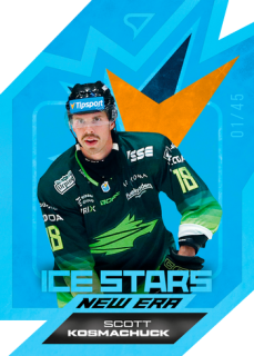 25-26 TIPSPORT LIGA - Scott KOSMACHUK č. IS-09 Ice Stars New Era Sapphire Blue x/45