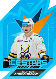 25-26 TIPSPORT LIGA - Olivier ARCHAMBAULT č. IS-13 Ice Stars New Era Sapphire Blue x/45