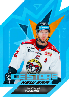 25-26 TIPSPORT LIGA - Michal KABÁČ č. IS-17 Ice Stars New Era Sapphire Blue x/45