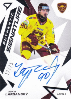 25-26 TIPSPORT LIGA - Adam LAPŠANSKÝ č. SL1-AL Authentic Signature 52/75