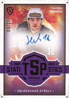 25-26 GOAL CARDS - František HRDINKA č. TOP-29 Signature 04/20