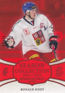 24-25 Český hokej - Ronald KNOT č. BHG-01 Red x/15