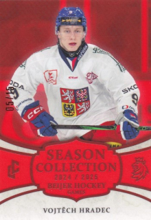 24-25 Český hokej - Vojtěch HRADEC č. BHG-12 Red x/15