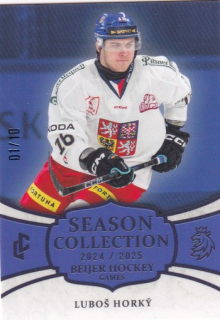 24-25 Český hokej - Luboš HORKÝ č. BHG-10 Blue x/10