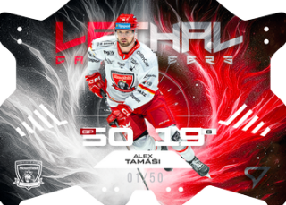 25-26 TELH - Alex TAMÁŠI č. LC-08 Lethal Cannoneers Misty Silver x/50