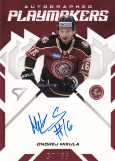 25-26 TIPOS SHL - Ondrej MIKULA č. AP-OM Autographed Playmakers 37/95