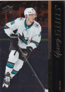 Jasper WEATHERBY 21-22 Upper Deck č. 487 Young Guns Silver Foil