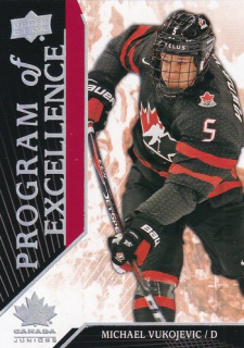 Michael VUKOJEVIC 2019 UD Team Canada Juniors č. 132 Program of Excellence