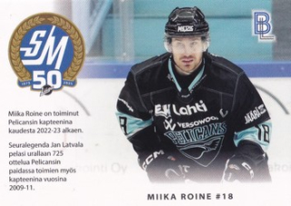 24-25 Blueline - Miika ROINE č. PELICANS-4/6 Match Card