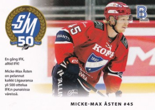 24-25 Blueline - Micke-Max ASTEN no. HIFK-4/6 Match Card