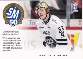 24-25 Blueline - Max LINDROTH č. TPS-2/6 Match Card
