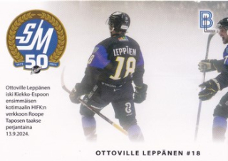 24-25 Blueline - Ottoville LEPPÄNEN no. KIEKKO-3/6 March Card