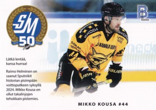 24-25 Blueline - Mikko KOUSA no. SAIPA-2/6 Match Card