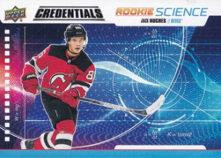 Jack HUGHES 19-20 UD Credentials č. RS-01 Rookie Science
