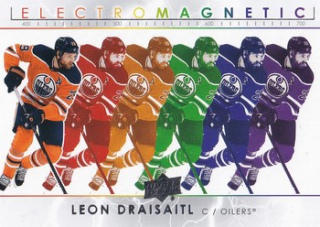 Leon DRAISAITL 21-22 Upper Deck č. EM-1 Electro Magnetic