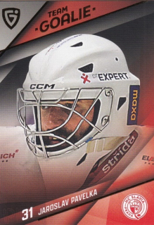 25-26 GOAL CARDS - Jaroslav PAVELKA č. TG-06 Team Goalie