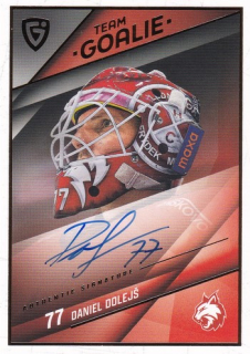 25-26 GOAL CARDS - Daniel DOLEJŠ č. SG-12 Team Goalie Auto 14/25