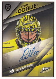 25-26 GOAL CARDS - Vladislav HABAL č. SG-17 Team Goalie Auto 14/25