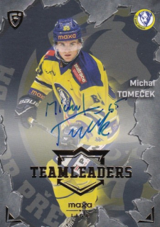 25-26 GOAL CARDS - Michal TOMEČEK č. TL-20 Team Leaders Auto 10/25