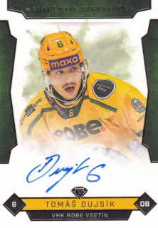 25-26 GOAL CARDS - Tomáš DUJSÍK č. VSE-3 Authentic Signature 10/25