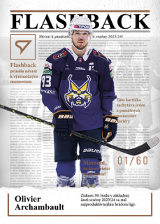 25-26 TIPSPORT LIGA - Olivier ARCHAMBAULT č. FB-06 Flashback Dark Cooper x/60