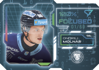 25-26 TIPSPORT LIGA - Ondrej MOLNÁR č. FS-04 100% Focused Rainbow Silver x/60